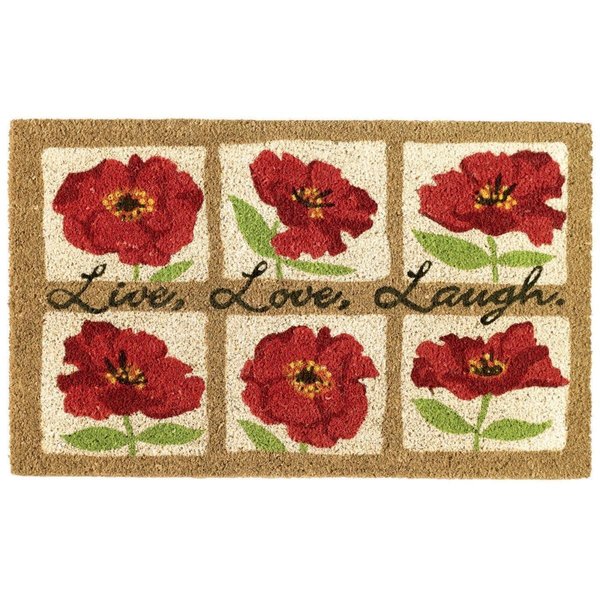 Design Imports 18 x 30 in. Live Love Laugh Doormat CAMZ11779